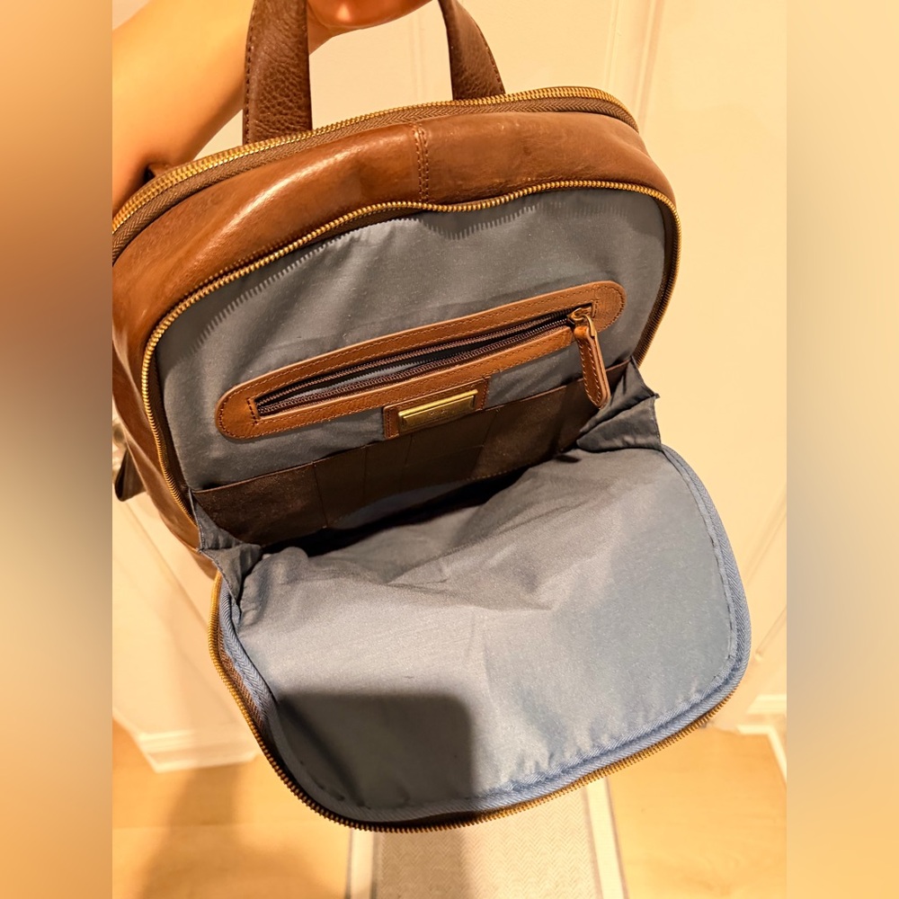 Valentina bag MADE IN ITALY laptop backpack genuine leather. - Picture 4 of 5